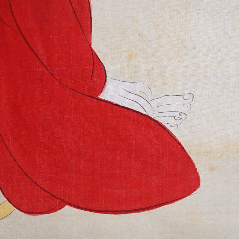 Children at Play, Taisho p. Japanese Scroll ー野添 平米 “遊童”
