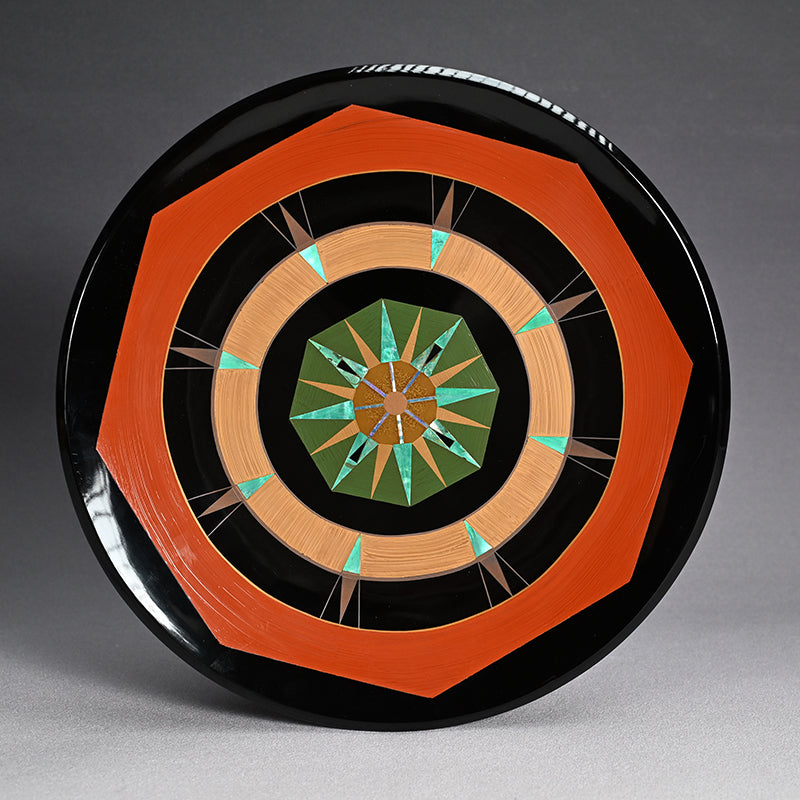 Modernist Design Lacquer Tray Saiko Kazaribon