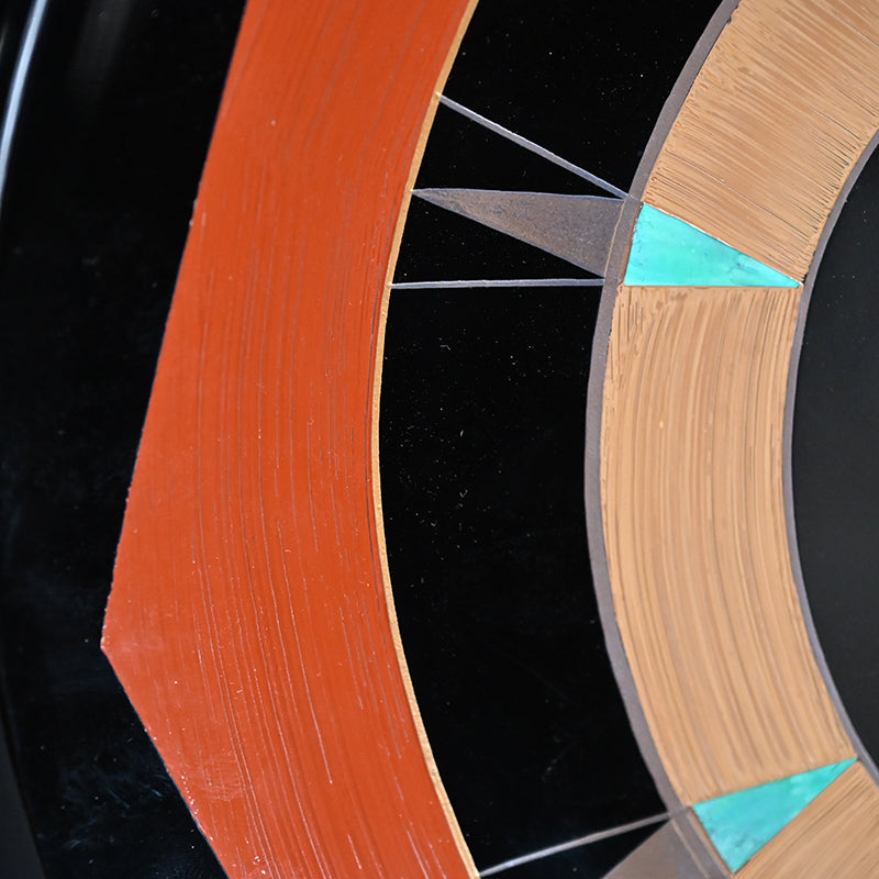 Modernist Design Lacquer Tray Saiko Kazaribon