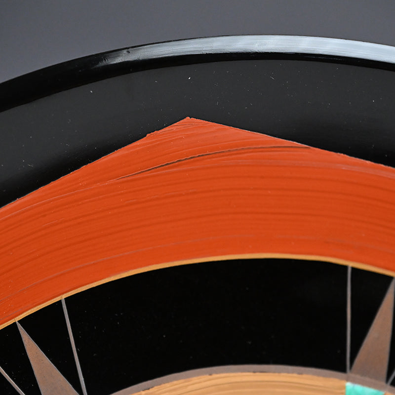 Modernist Design Lacquer Tray Saiko Kazaribon