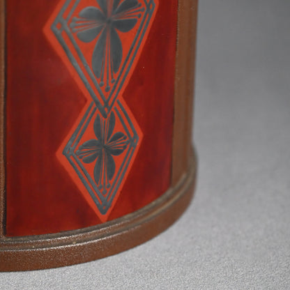 Classic Art-Deco 1930s Dry Lacquer Vase