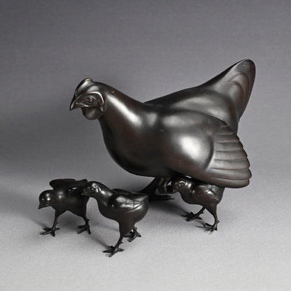 LNT Bronze Chicken Brood ー香取 正彦 “鋳銅鶏”