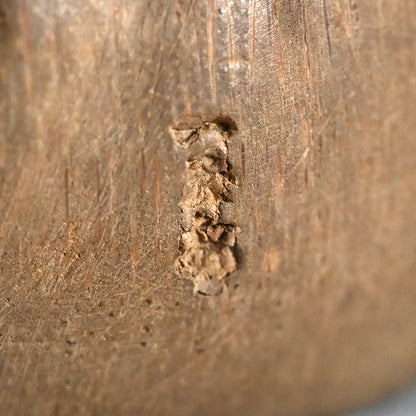 Antique Japanese Chikkon Carved Bamboo-Root Skull