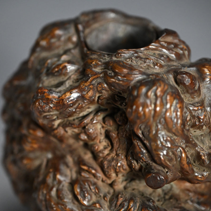 Antique Japanese Root-Wood Vase