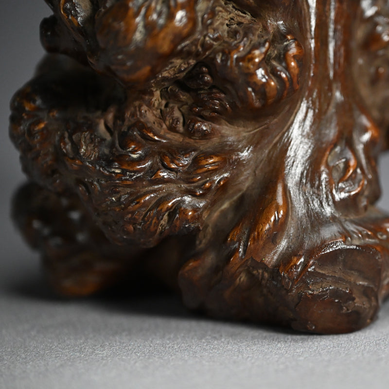 Antique Japanese Root-Wood Vase