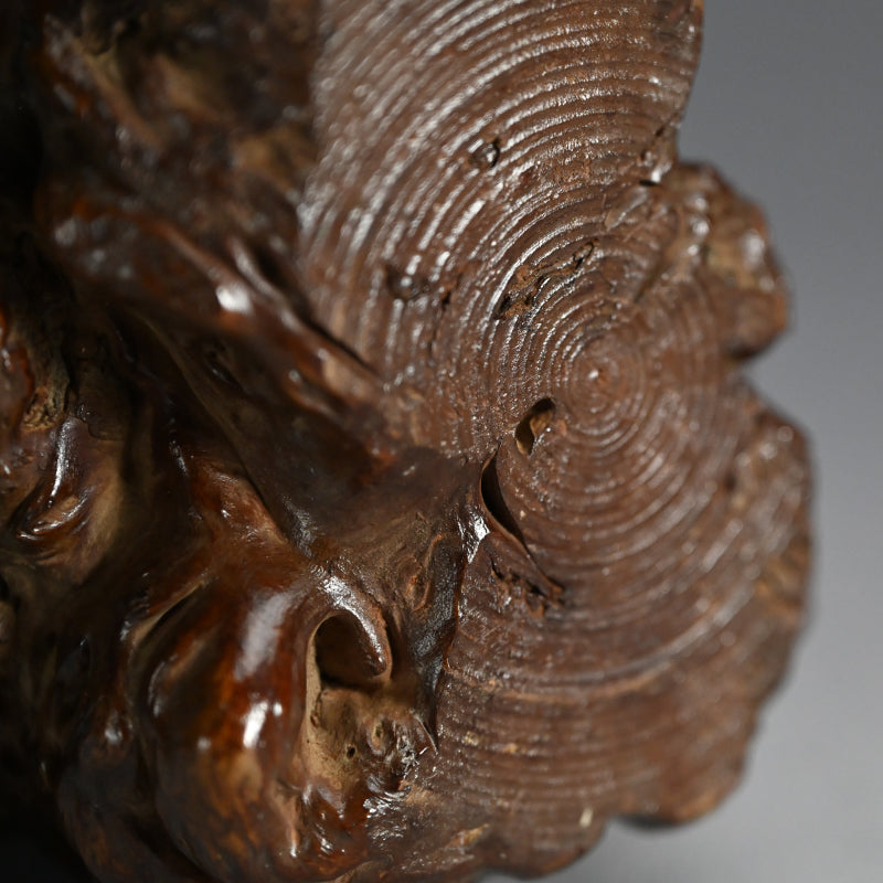 Antique Japanese Root-Wood Vase