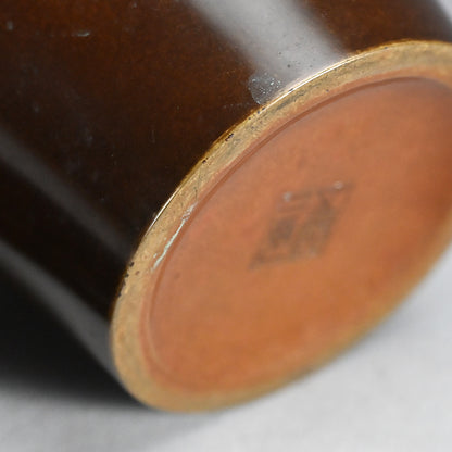 Meiji Yellow Bronze Vase ー金谷 五良三郎 "黄唐銅段附 花瓶"