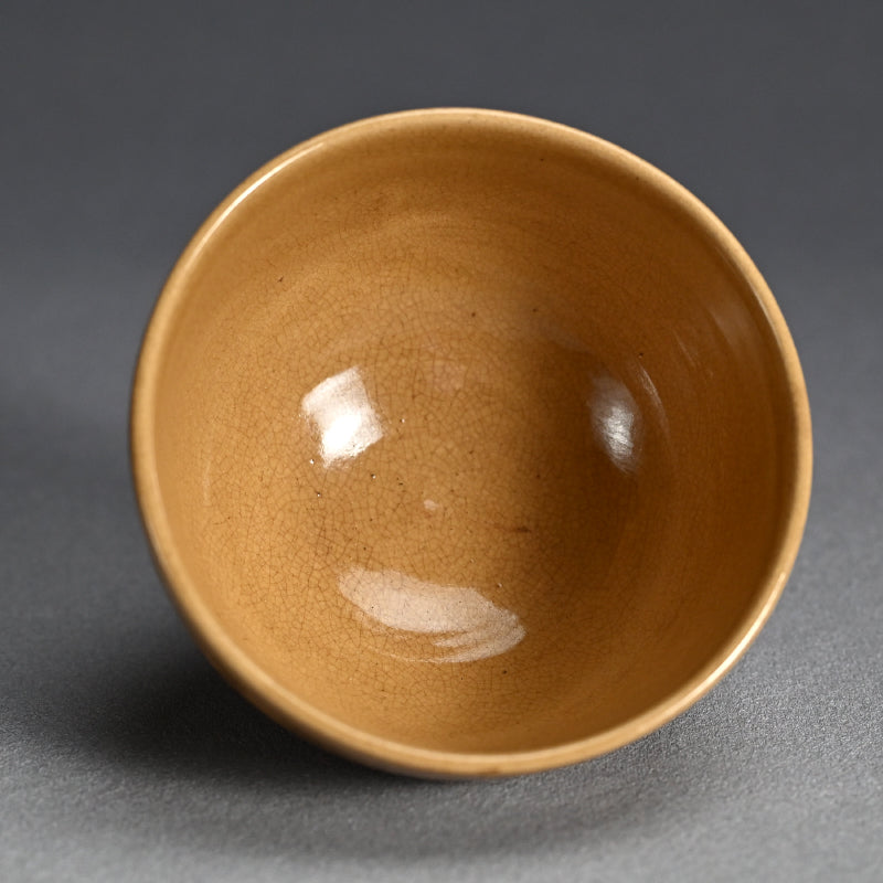 Edo p. Akahadayaki Chawan ー奥田 木白 "赤膚焼 茶碗"