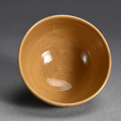 Edo p. Akahadayaki Chawan ー奥田 木白 "赤膚焼 茶碗"