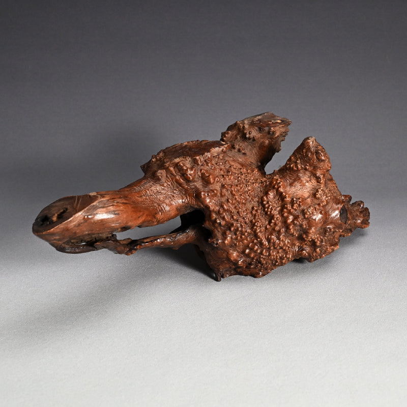 Antique Japanese polished Natural Root-Wood Stand
