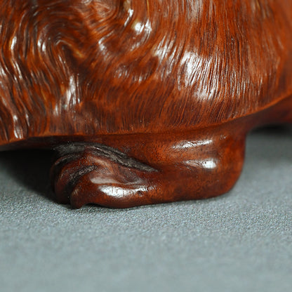 Antique Japanese Rootwood Turtle Okimono