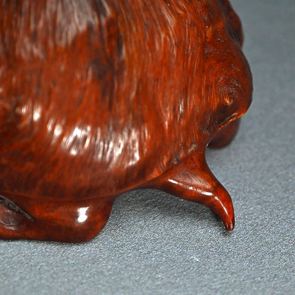 Antique Japanese Rootwood Turtle Okimono