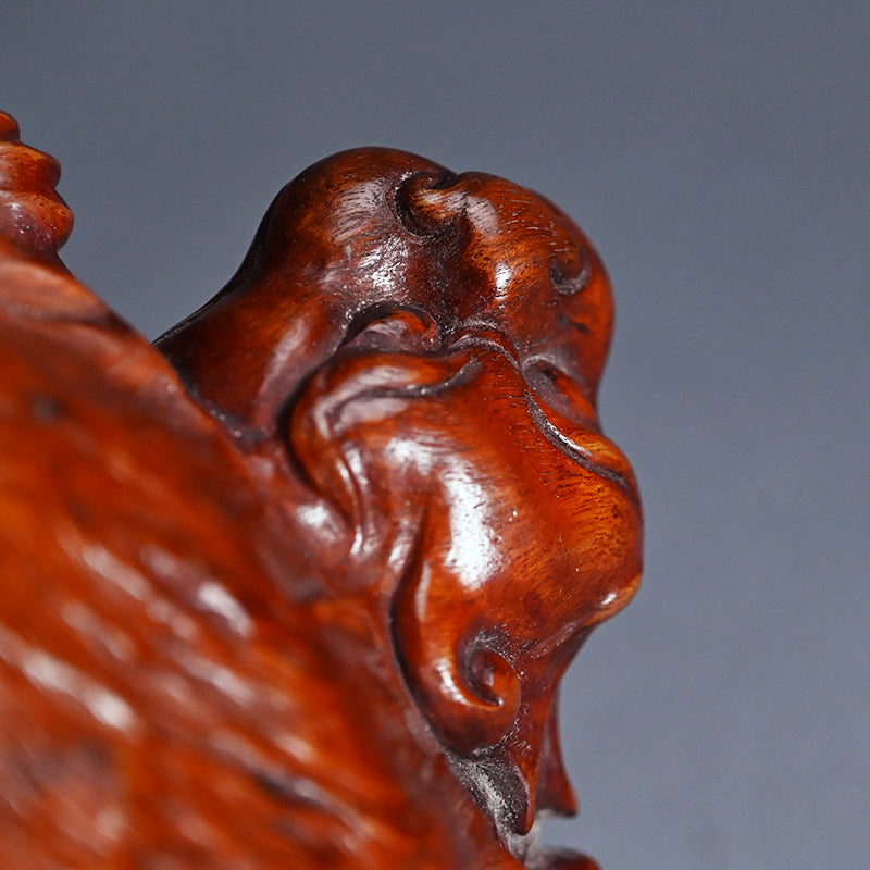 Antique Japanese Rootwood Turtle Okimono