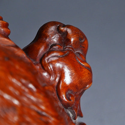 Antique Japanese Rootwood Turtle Okimono