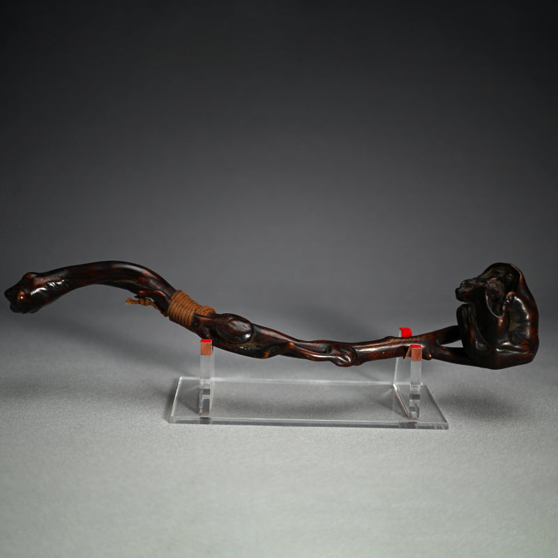 Antique, Japanese Root-wood Nyoi Scepter