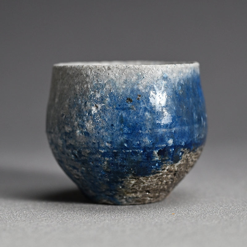 Yohen Ruri-yu Guinomi ー土井 雅文 “窯変瑠璃釉盃”