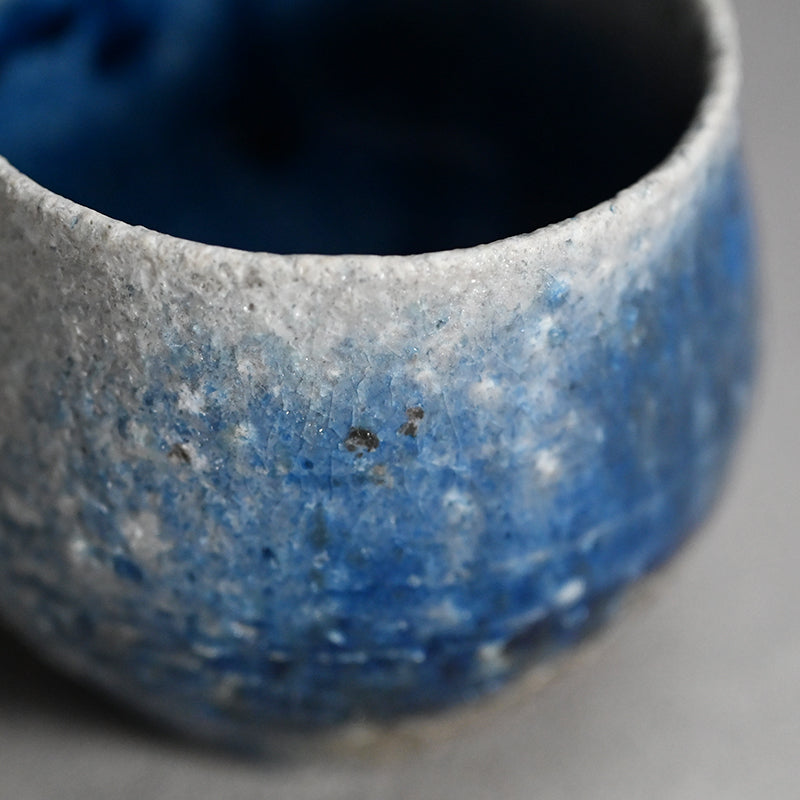 Yohen Ruri-yu Guinomi ー土井 雅文 “窯変瑠璃釉盃”