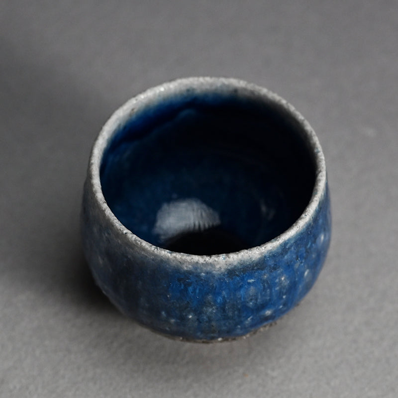 Yohen Ruri-yu Guinomi ー土井 雅文 “窯変瑠璃釉盃”