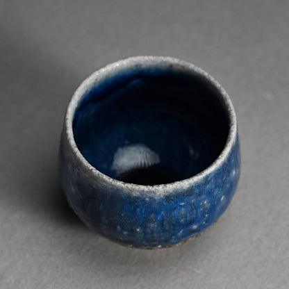 Yohen Ruri-yu Guinomi ー土井 雅文 “窯変瑠璃釉盃”