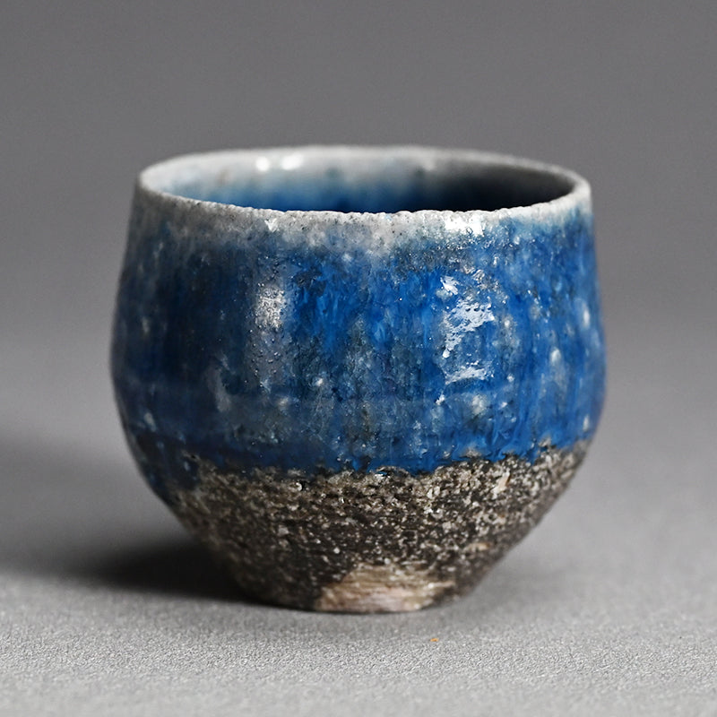 Yohen Ruri-yu Guinomi ー土井 雅文 “窯変瑠璃釉盃”