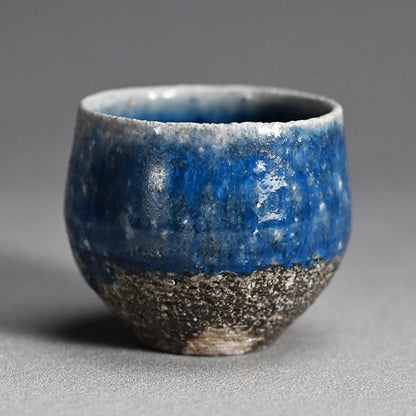 Yohen Ruri-yu Guinomi ー土井 雅文 “窯変瑠璃釉盃”