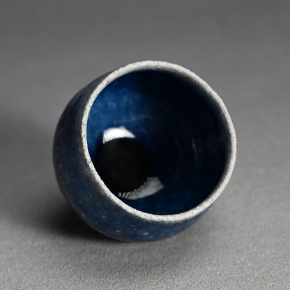 Yohen Ruri-yu Guinomi ー土井 雅文 “窯変瑠璃釉盃”