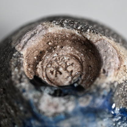 Yohen Ruri-yu Guinomi ー土井 雅文 “窯変瑠璃釉盃”