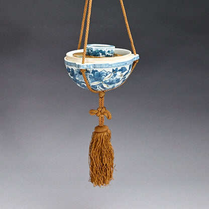 Ceramic Hanging Koro ー三浦 竹泉 "陶製香炉 鍋島鉢"