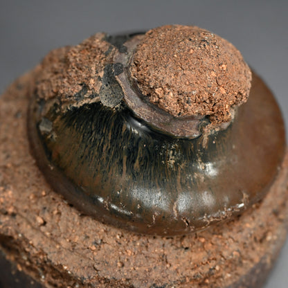 Early Edo period Seto Kiln Flaw, Tenmoku Chawan Tea Bowl