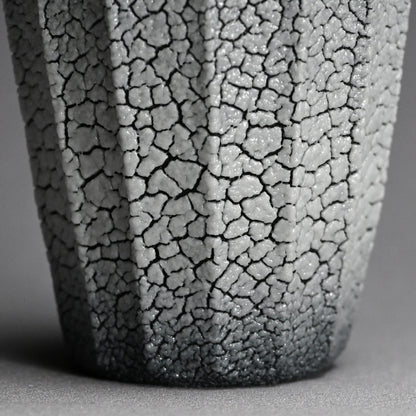 Ai-iro Blue Shino Vase ー酒井 博司 “藍色志野花入れ”