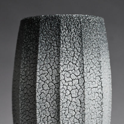 Ai-iro Blue Shino Vase ー酒井 博司 “藍色志野花入れ”