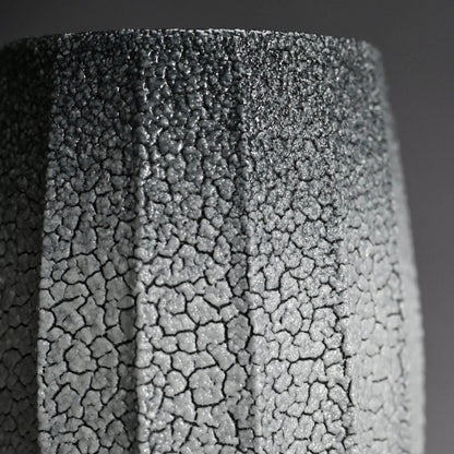Ai-iro Blue Shino Vase ー酒井 博司 “藍色志野花入れ”
