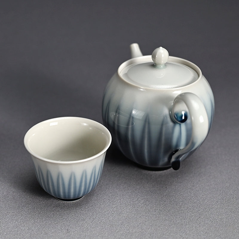 Ryusaiji Teapot and Yunomi Set ー永草 陽平 “流彩磁ポット”、”湯呑”