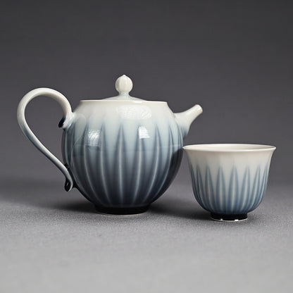 Ryusaiji Teapot and Yunomi Set ー永草 陽平 “流彩磁ポット”、”湯呑”