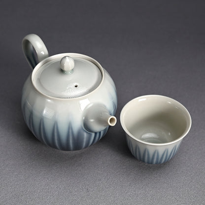 Ryusaiji Teapot and Yunomi Set ー永草 陽平 “流彩磁ポット”、”湯呑”