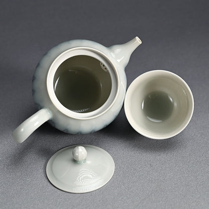 Ryusaiji Teapot and Yunomi Set ー永草 陽平 “流彩磁ポット”、”湯呑”