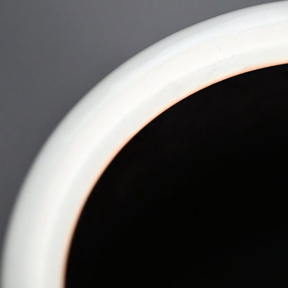 Platinum Glazed Koro Incense burner ー山本 一洋 "純プラチナ彩 紅の森"