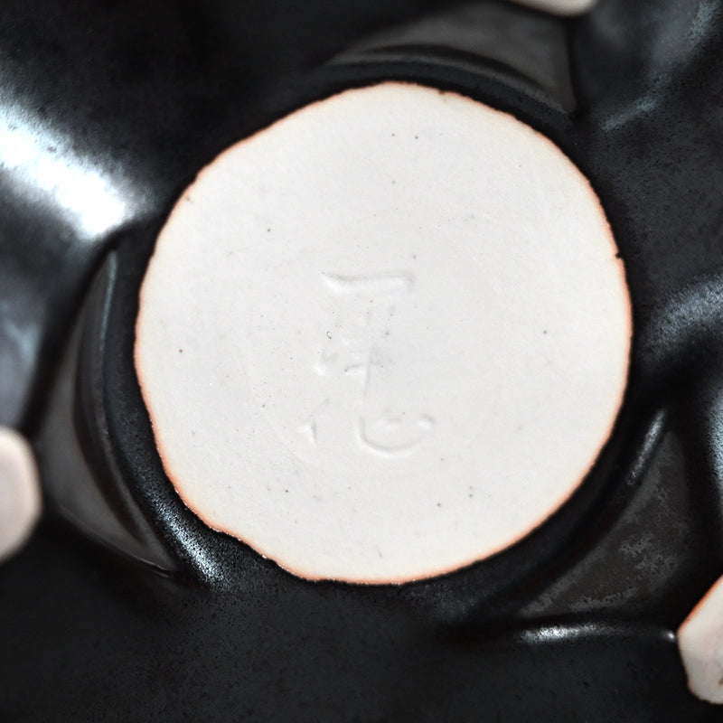 Platinum Glazed Koro Incense burner ー山本 一洋 "純プラチナ彩 紅の森"