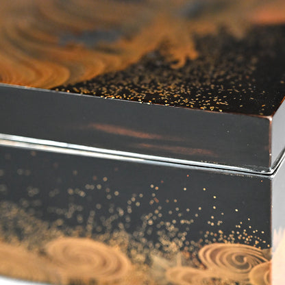 Exquisite Crashing Waves & Sun Lacquer Box