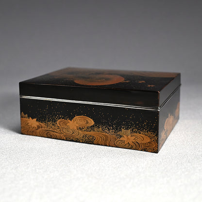 Exquisite Crashing Waves & Sun Lacquer Box