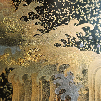 Exquisite Crashing Waves & Sun Lacquer Box