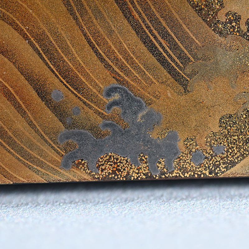 Exquisite Crashing Waves & Sun Lacquer Box