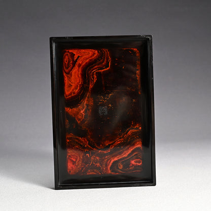 Antique Carved Kagawa-Nuri Solid Lacquer Box