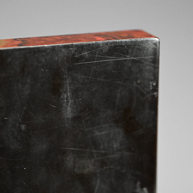 Antique Carved Kagawa-Nuri Solid Lacquer Box
