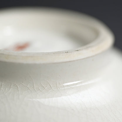 Satsuma Chawan Tea Bowl ー橋本 陶正山 "薩摩内七宝割菊牡丹ノ絵茶碗"