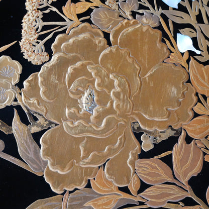 Breathtaking Lacquered Tray ー神坂 雪佳 “四季草花模様 廣蓋”