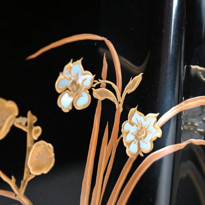 Breathtaking Lacquered Tray ー神坂 雪佳 “四季草花模様 廣蓋”