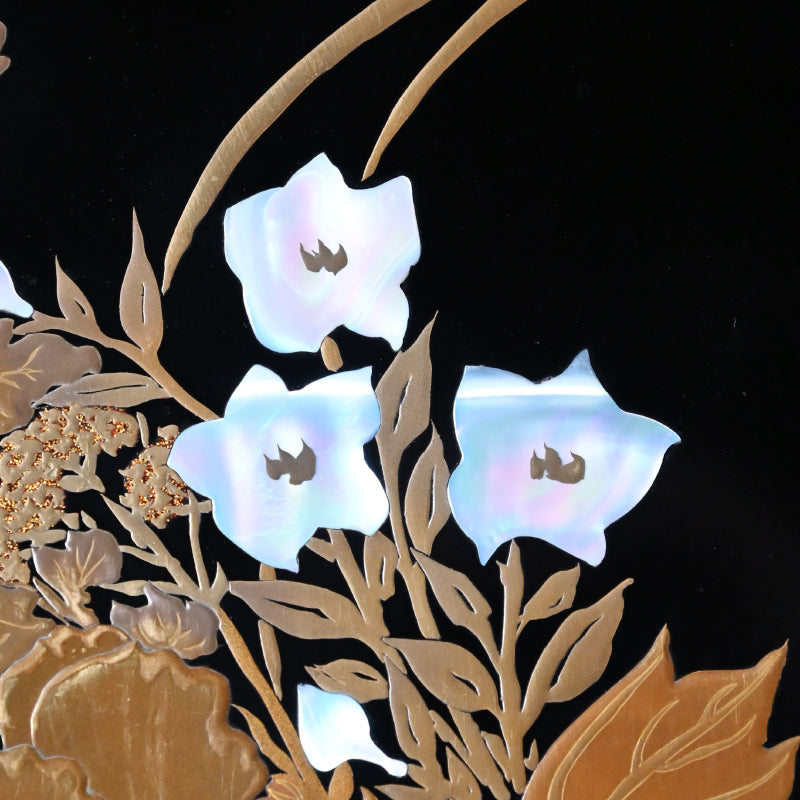 Breathtaking Lacquered Tray ー神坂 雪佳 “四季草花模様 廣蓋”