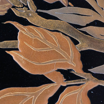 Breathtaking Lacquered Tray ー神坂 雪佳 “四季草花模様 廣蓋”