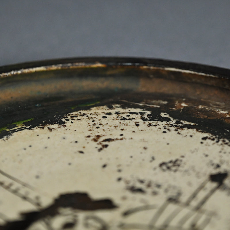 Antique Japanese Mingei Abura-zara, Oni no Nenbutsu Devil